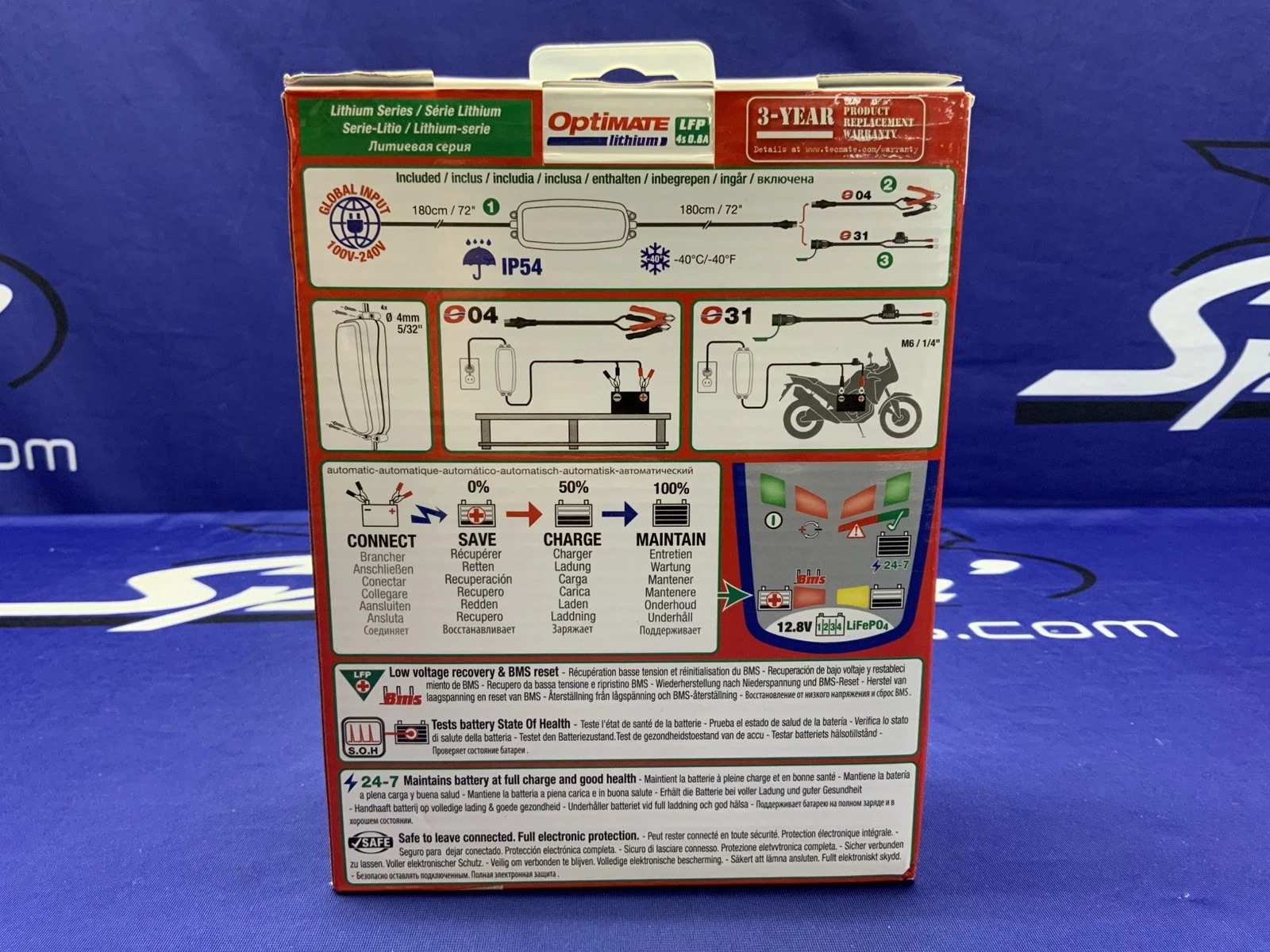 Optimate .8A Lithium Battery Charger C57001-471