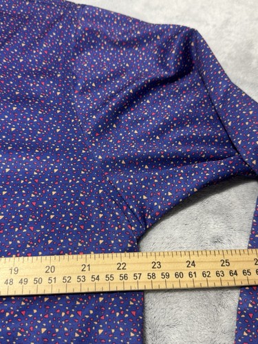 Donald Ross Sportswear Golf Polo M All Over Print Long Sleeve Abstract Geometric - Picture 4 of 6