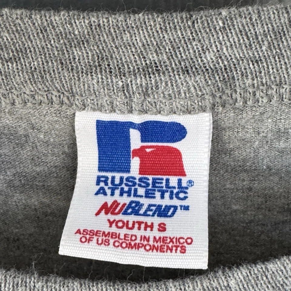 Молодежная маленькая серая хлопковая футболка Russell Athletc Florida State Seminoles - Изображение 3 из 4