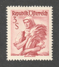 Austria, Scott # 551, Unused, LH, VF-XF, 3s Costume of Burgenland