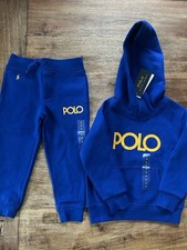 Polo Ralph Lauren Kids Toddler Track Suit Set 3 Royal Blue New with Tags