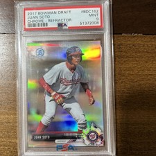 2017 Bowman Draft Chrome Juan Soto #BDC-162 Refractor (RC) PSA 9