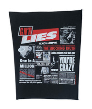 Vintage 1988 Guns N Roses Lies Backpatch R&uuml;ckenaufn&auml;her Glam Rock AC/DC