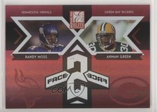 2005 Donruss Elite Face 2 Face Sample Red Randy Moss Ahman Green #CB-9 HOF r7d