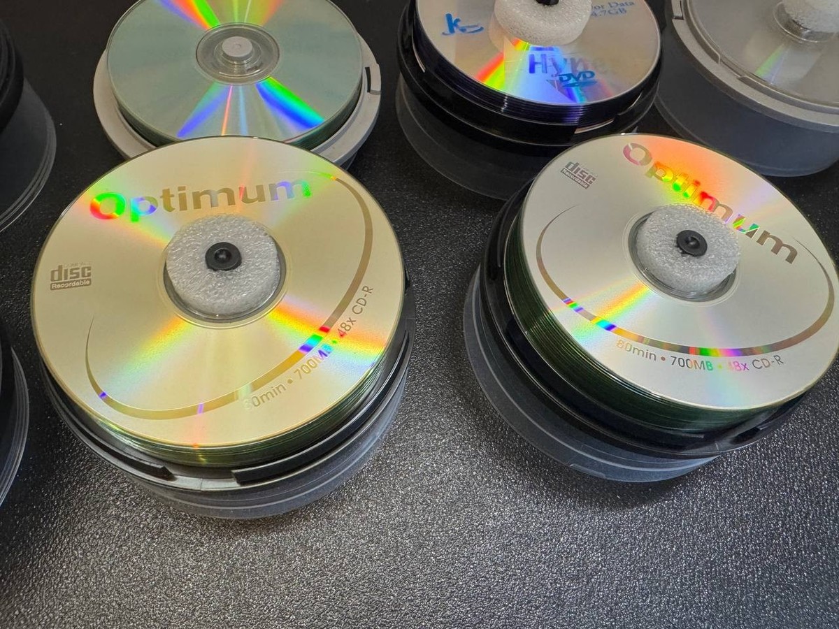 Lot of Mixed CD/DVD Spindles Optimum Memorex Imation 700MB 4.7GB