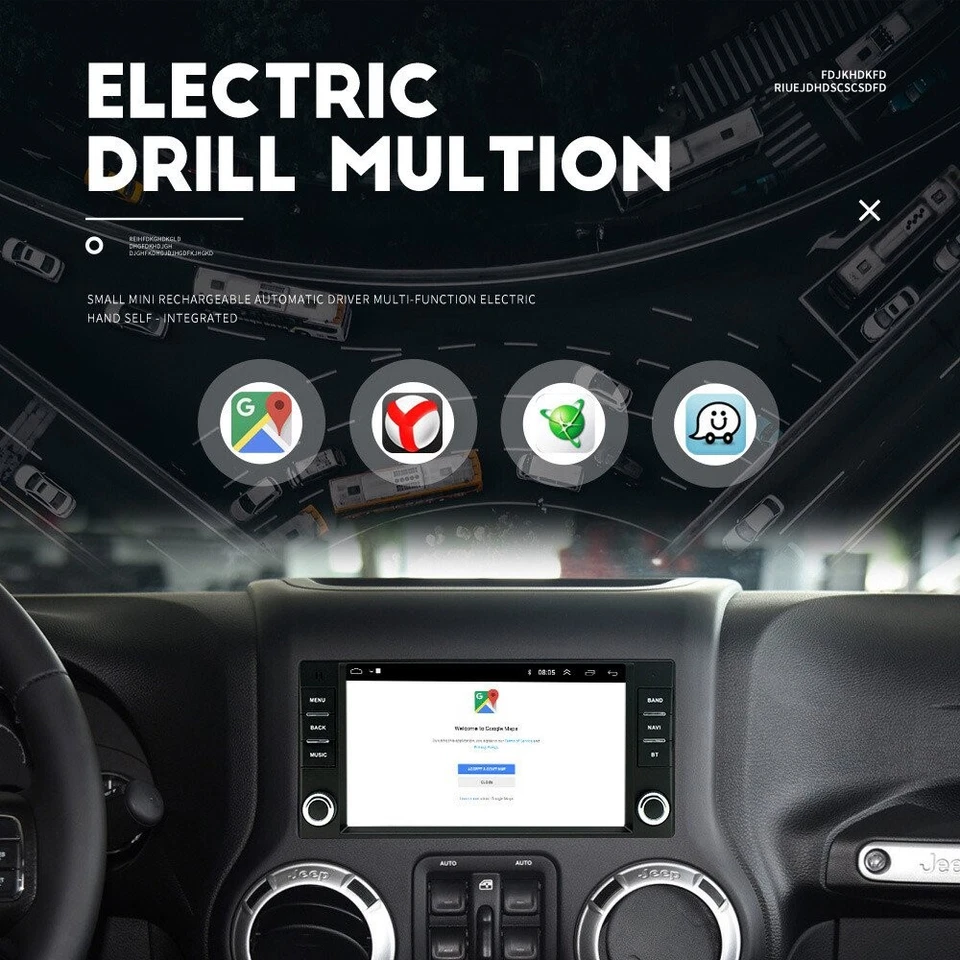 For Chrysler Cirrus 2007-2010 Android13 CarPlay Car Radio Stereo GPS SWC AHD MIC Foto 4 de 4