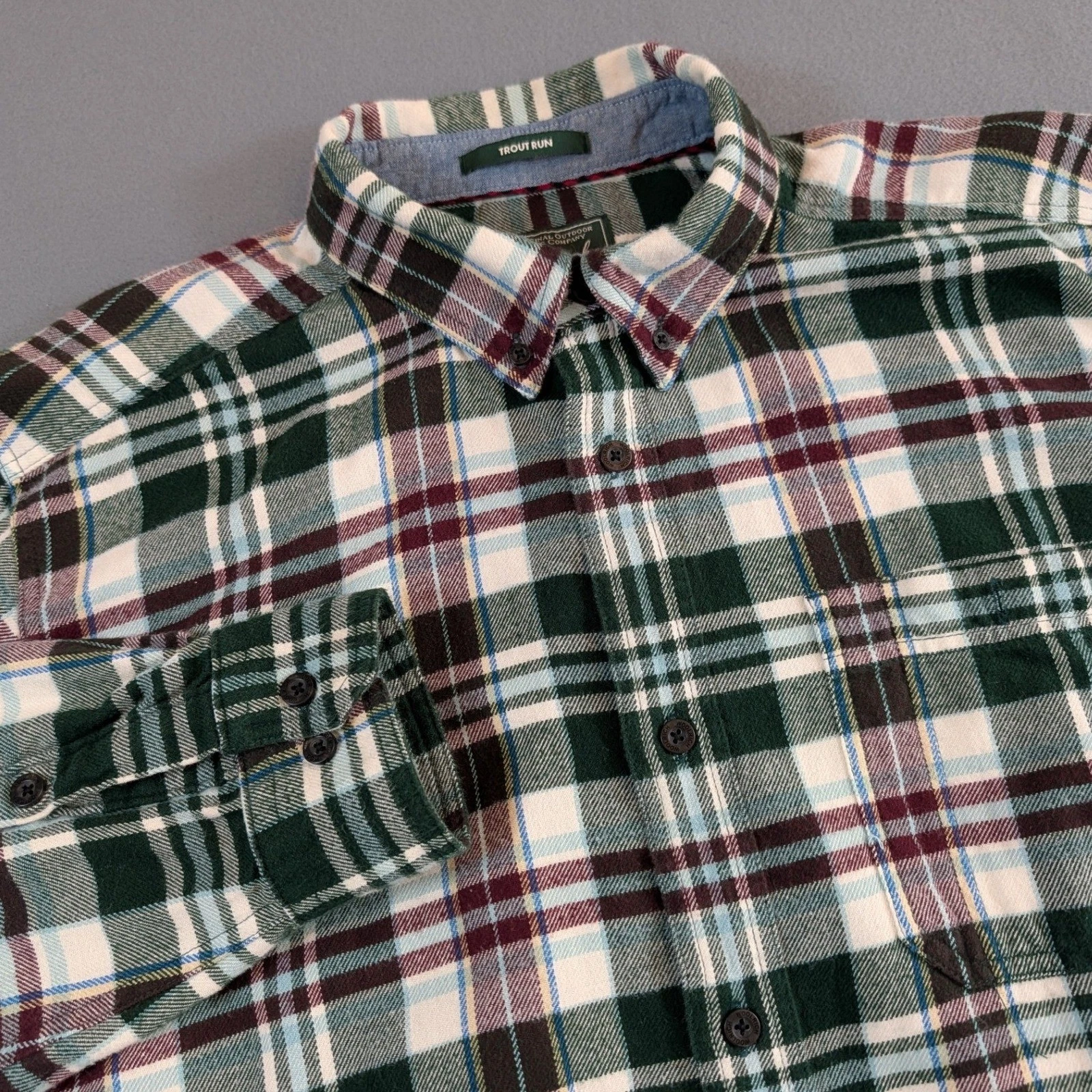 Woolrich Trout Run Mens Flannel Long Sleeve Button Up Shirt Size XL Plaid
Opens in a new window or t