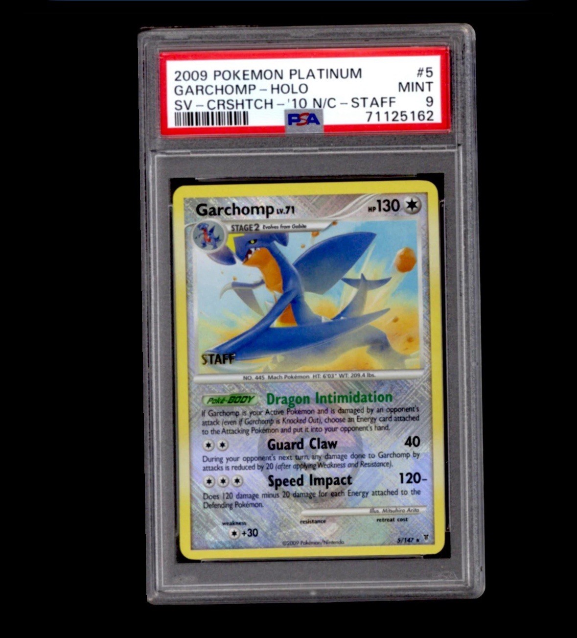 Pokemon Garchomp National Championship Staff Card 5/147 PSA 9 POP 32