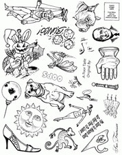Unmounted Rubber Stamp Plate, Unmounted/Uncut Pink Rubber Stamps