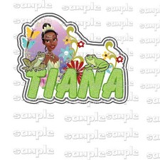 Disney Tiana Title loo Premade Scrapbook Page Paper Piece die cut