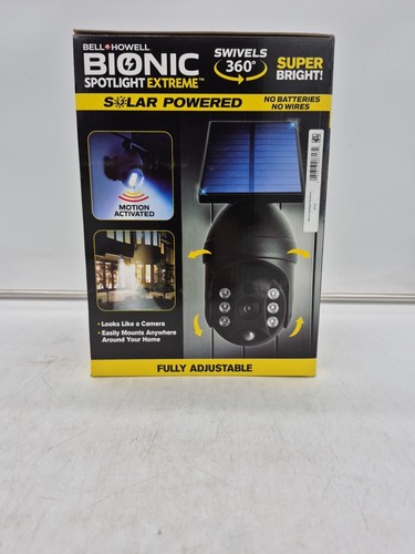 Bell+Howell Bionic Spotlight Extreme 360 Motion Sensor Solar Spotlight NEW