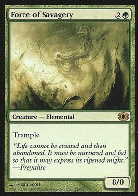 Force of Savagery -Foil Medium Play MTG Futuresight