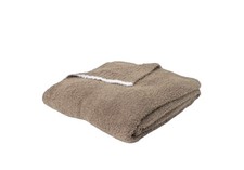 Barefoot Dreams CozyChic Throw Blanket Contrast Tip 45  x60  Moss/White New