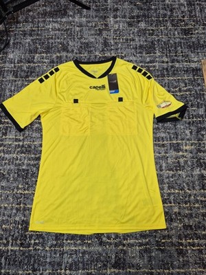 Capelli Sport Jersey Mens Medium Yellow Official Referee CS Dry STL Nat Champ