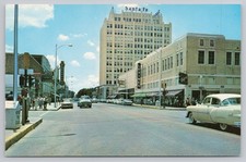 Amarillo Texas Polk Street Downtown View Postcard