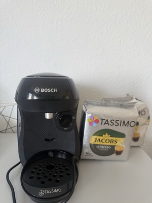 Bosch TAS1002 Tassimo Happy Kapsel-Multi-Getränke-Automat - Schwarz