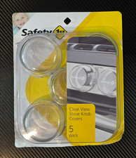 Safety 1st 5 Pack Clear View Stove Knob Covers - Model  48409 Child Proof