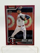 Bailey Ober Red /5 Sand Glitter 2026 Topps Series 1 Minnesota Twins #31