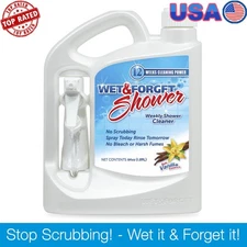 Shower Cleaner Vanilla Scent Noscrubbing Mold & Mildew Remover No Bleach 64oz