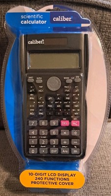 Caliber Scientific Calculator 10-Digit Display. Mod #297208 New & Sealed 