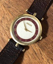 Vintage Gucci Women  s Watch Stacked Enamel,T Lugs,Ladies - For Parts Or Repair