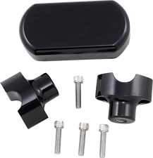 LA Choppers LA-7442-01B Solid Handlebar Riser/Top Clamp Kits