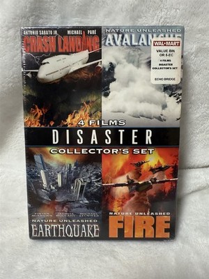 NEW SEALED 4 FILMS DISASTER COLLECTOR'S DVD BOX SET FIRE EARTHQUAKE PLANE CRASH