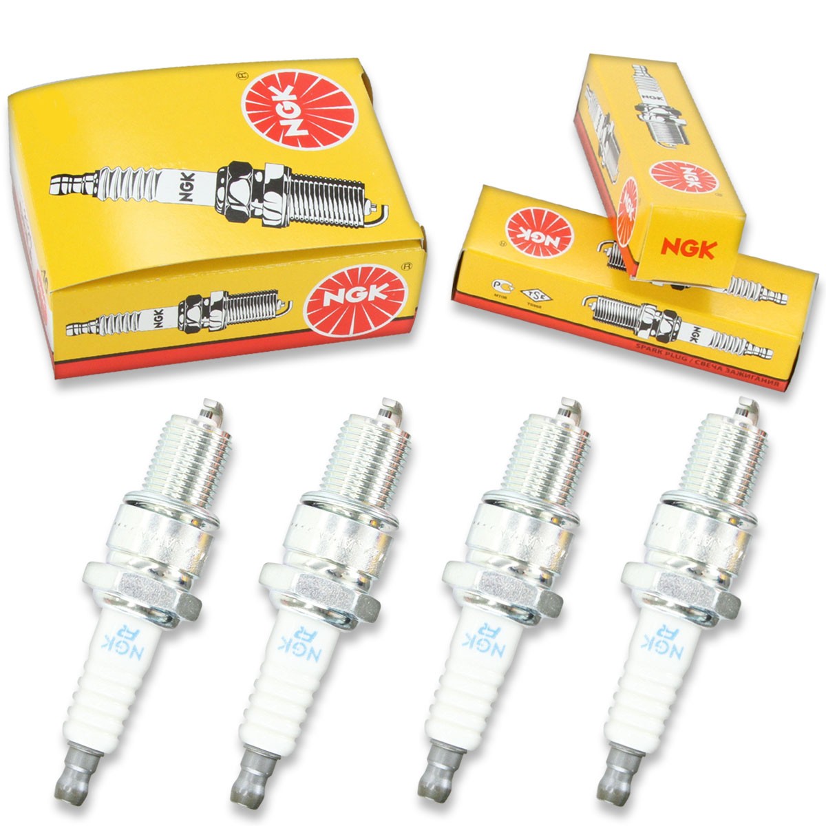 4pcs 2008 Polaris 600 RR NGK Standard Spark Plugs 599cc 36ci Euro Kit Set sw
