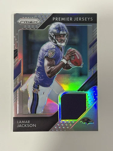 2018 Panini Prizm  Premier Jerseys Lamar Jackson RC Ravens DAMAGED READ