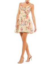 Mac Duggal Button Fit & Flare Dress Women's  2