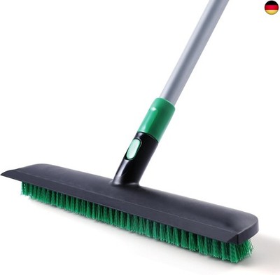 Eyliden Schrubber mit Stiel, 2-in-1 Bodenscheuerbürste mit Abzieher Boden, 38 