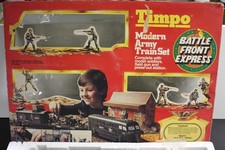 Timpo WWII Modern Army Train Set Window Box Complete VGC