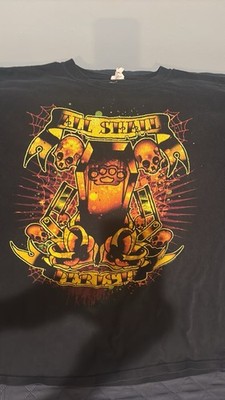 All Shall Perish Vintage 2002 T-shirt Size XL Black Band Tee