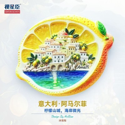 Italien Amalfi Harz Kühlschrankmagnet Hausbar Küchenutensilien Kultur Souvenir Geschenk