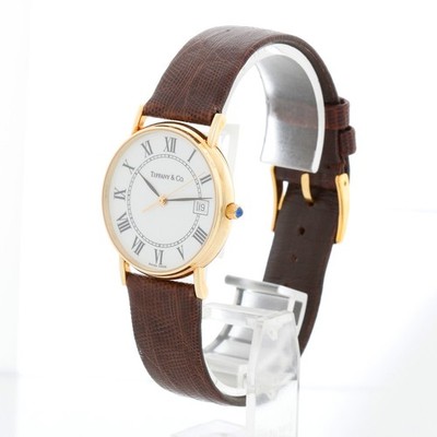 Tiffany & Co. Portfolio 34mm 14k Yellow Gold Quartz Watch | eBay display picture 3