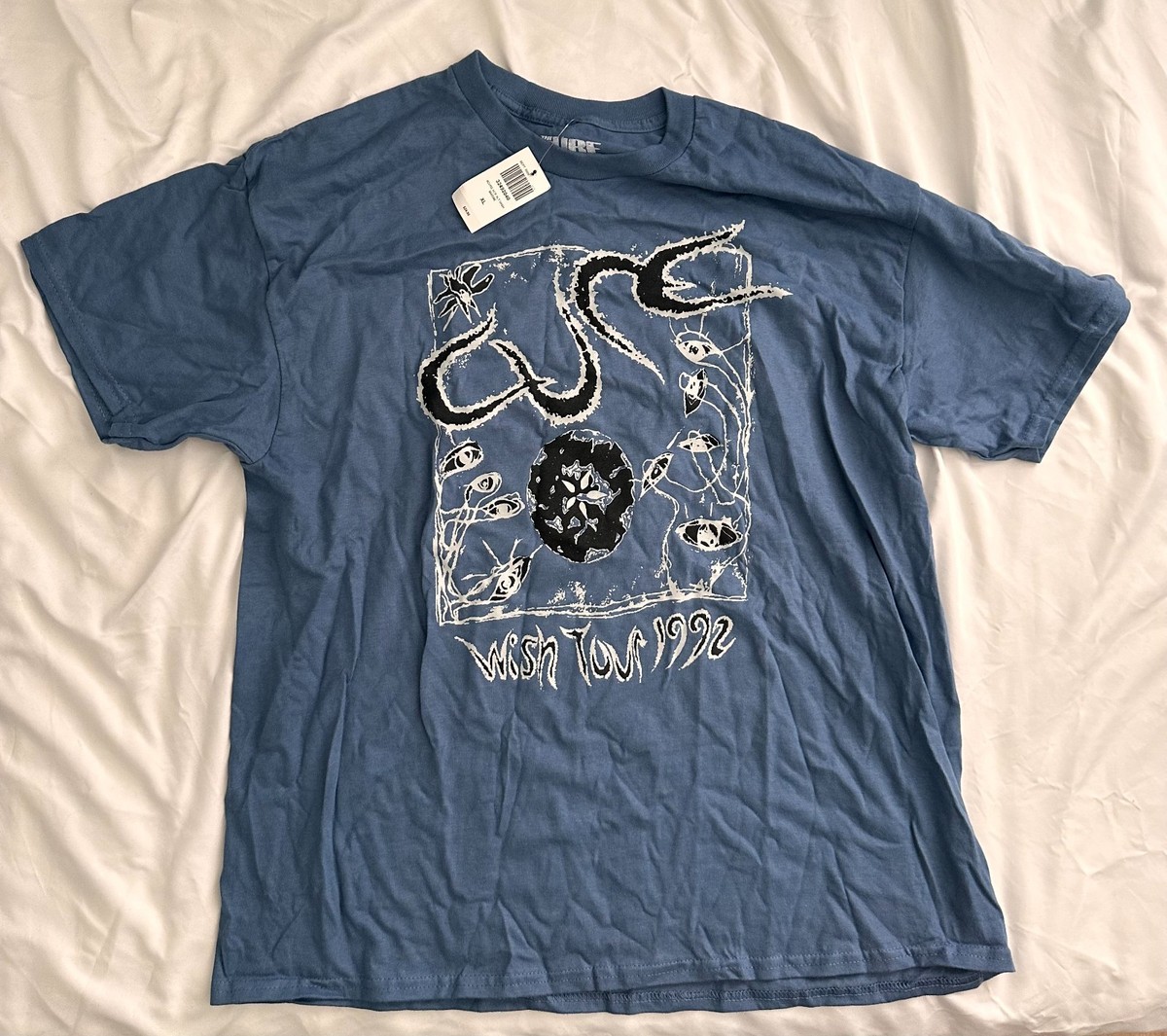 The Cure Wish Tour 1992 T-Shirt XL Blue NWT Official Band Tee | eBay