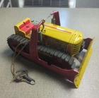 1950'S VINTAGE MARX TIN LITHO WIND UP CATERPILLAR BULLDOZER  NO DRIVER -WORKS!!!