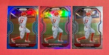 RHYS HOSKINS 2021 Panini Prizm #167 BLUE, PINK, and Base