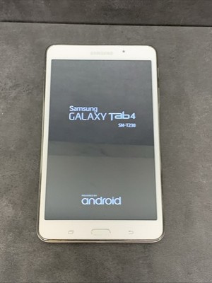 Samsung Galaxy Tab 4 7.0'' 8GB White SM-T230 Tested Working Tablet Only