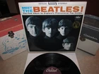 THE BEATLES Vinyl Lp - MEET THE BEATLES - Vintage 1980 Purple Label Beauty!