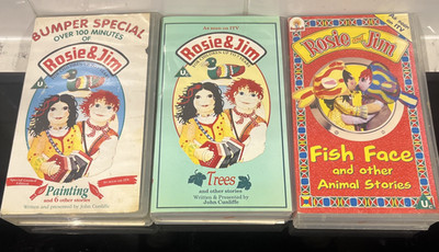 3-x-rosie-jim-vhs-videos-painting-trees-fish-face-ebay-uk