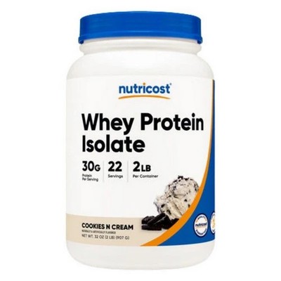 Whey Protein Isolate Powder Cookies & Cream 2 Lbs