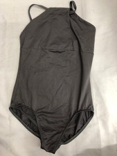 Dance Pre-Owned Leotard Gray Medium Adult Motionwear Lycra Drape Ballet Jazz