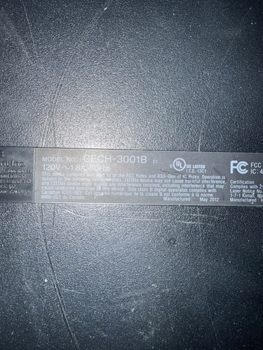 Sony PlayStation 3 Slim Console CECH-3001B + PowerA Wired Controller + 3 Games - Picture 8 of 10