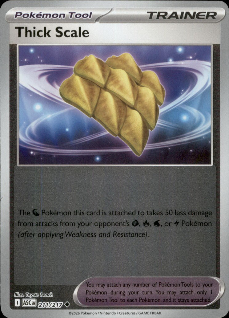 Thick Scale 211/217 ME: Ascended Heroes Reverse Holo Pokemon-EN NM