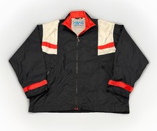 Vintage 90s Head Sportswear Mens Black Red Zip Up Windbreaker Jacket M