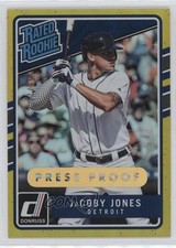 2017 Chronicles Donruss Rated Rookies Press Proof Gold /99 JaCoby Jones #207 5w7