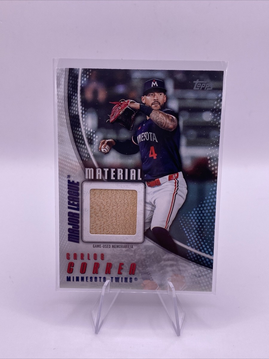 シングルカード Topps - topps carlos correa 1987 relic card 2025 Topps Series 1 Carlos Correa Major League Material
