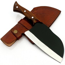 12in Handmade Meat Cleaver Serbian Chef Knife Stainless Steel with Sheath