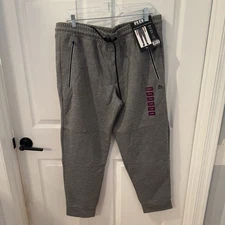 New RBX Activewear Joggers Training Workout Sweatpants Tapered Gray Mens Sz  XL